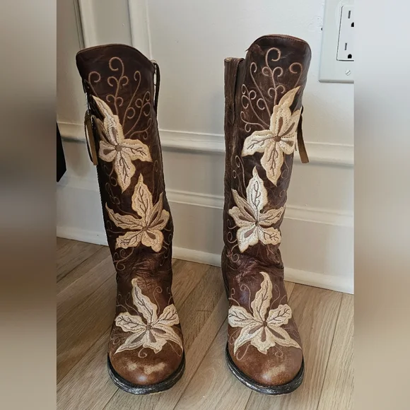 **Rare** Old Gringo Embroidered Brown Razz Boots Size 9m - Picture 16 of 16